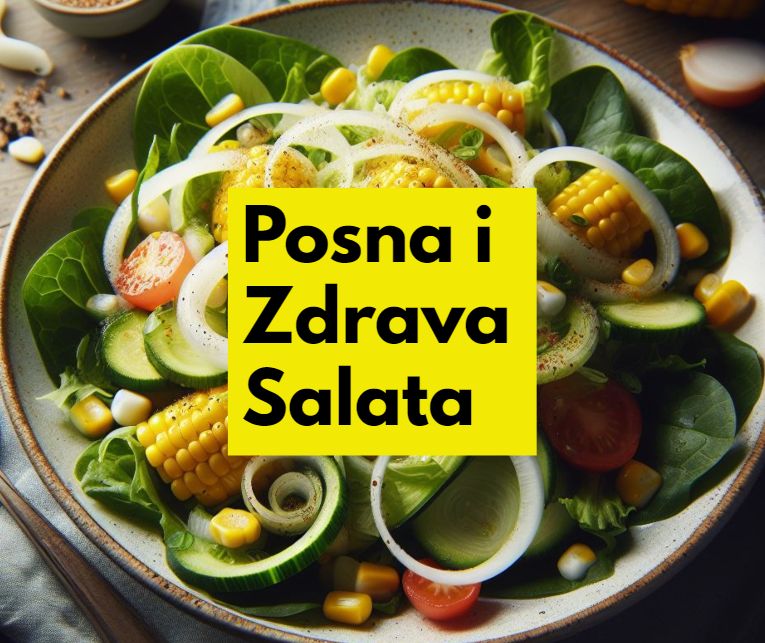 posna salata od kukuruza šećerca i praziluka