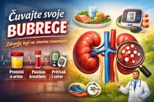 povišen kreatin u krvi i proteini u urinu-zdravlje bubrega